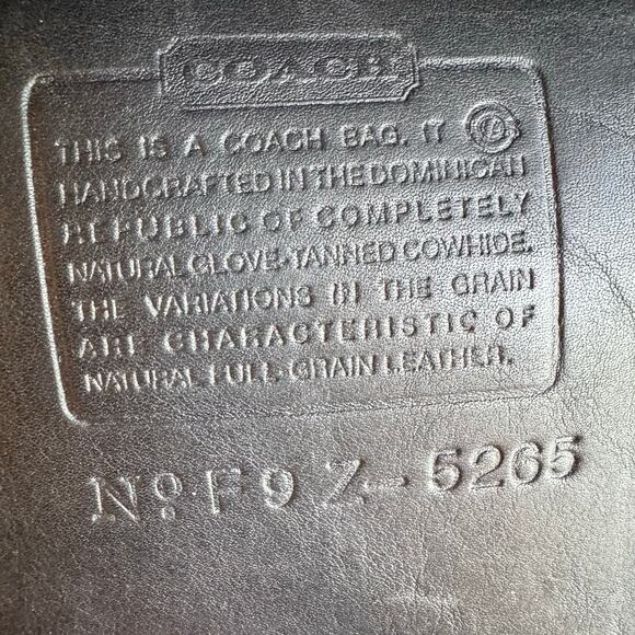 Vintage Coach Lexington Black Leather Briefcase Messenger Bag Turn Lock 5265 - Picture 11 of 16